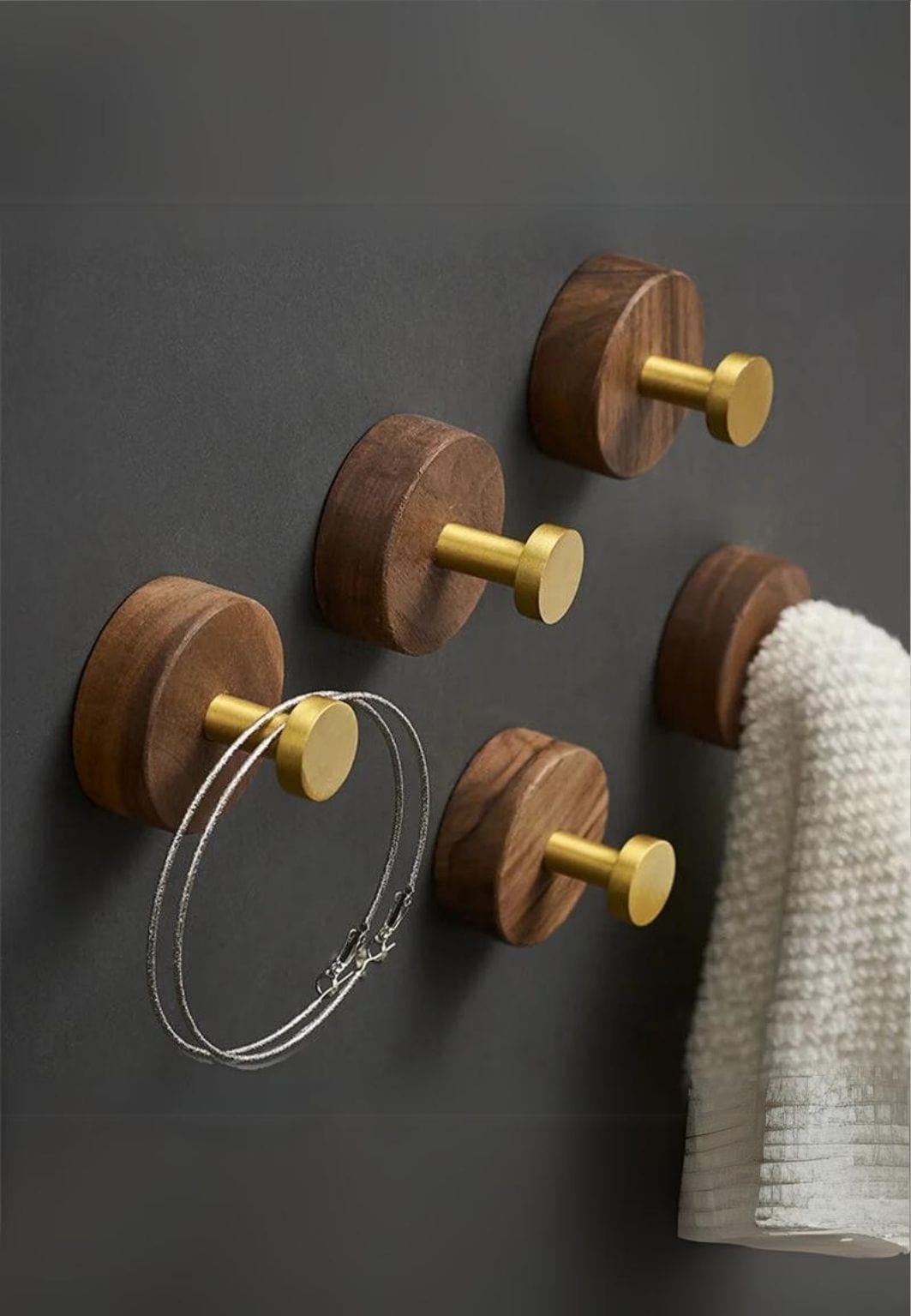 Patère porte manteau design Salle de bain Crochet Doré | Le Porte Manteau D3